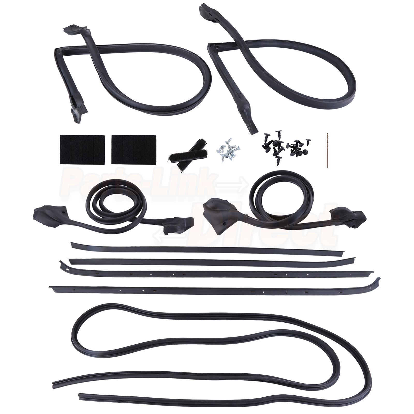 For 70-81 Chevy Camaro Pontiac Firebird Weather Strip Seal Full Weatherstrip Kit