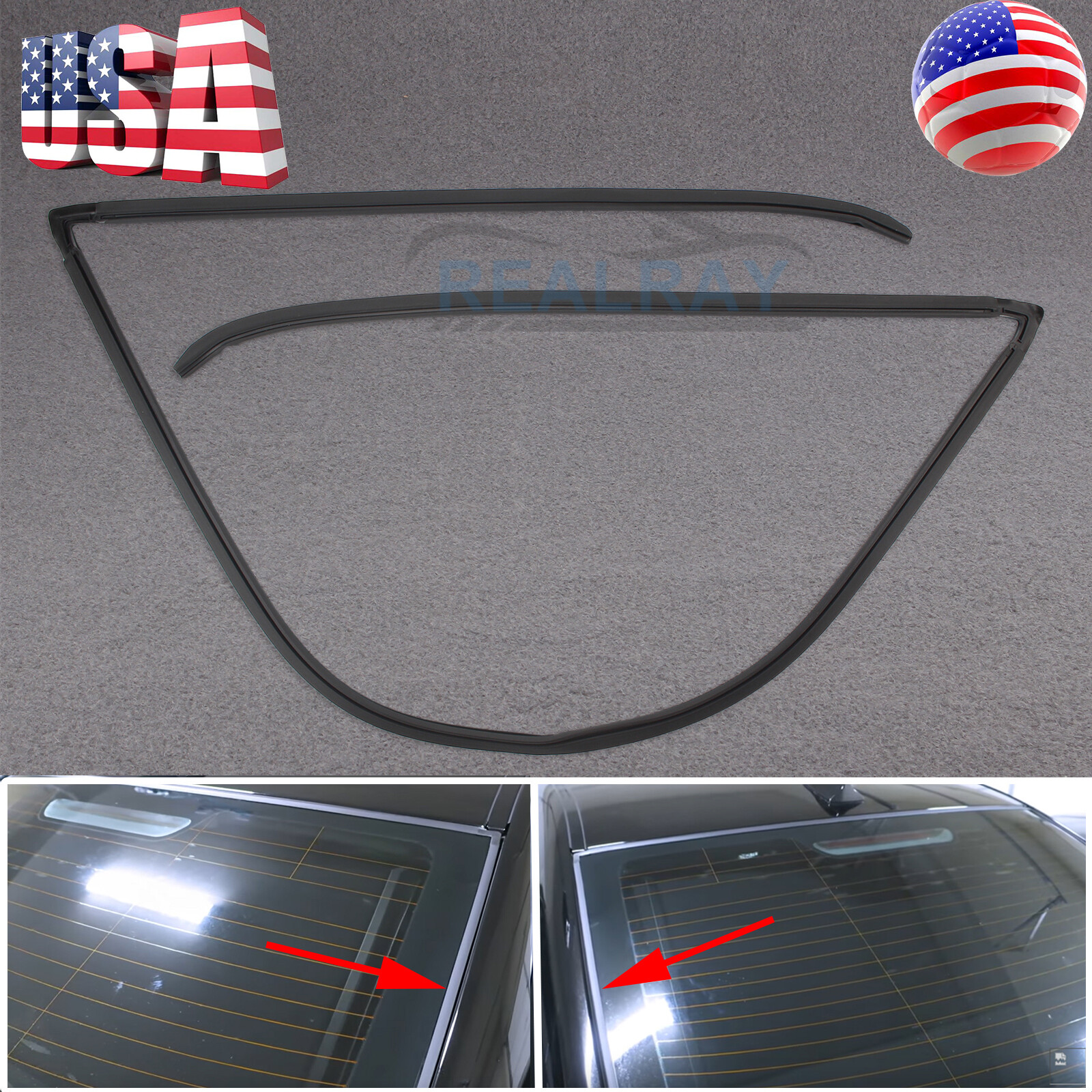 Rear Windshield Upper Moulding Seal For BMW E60 525i 528i 530i 535i 545i 550i
