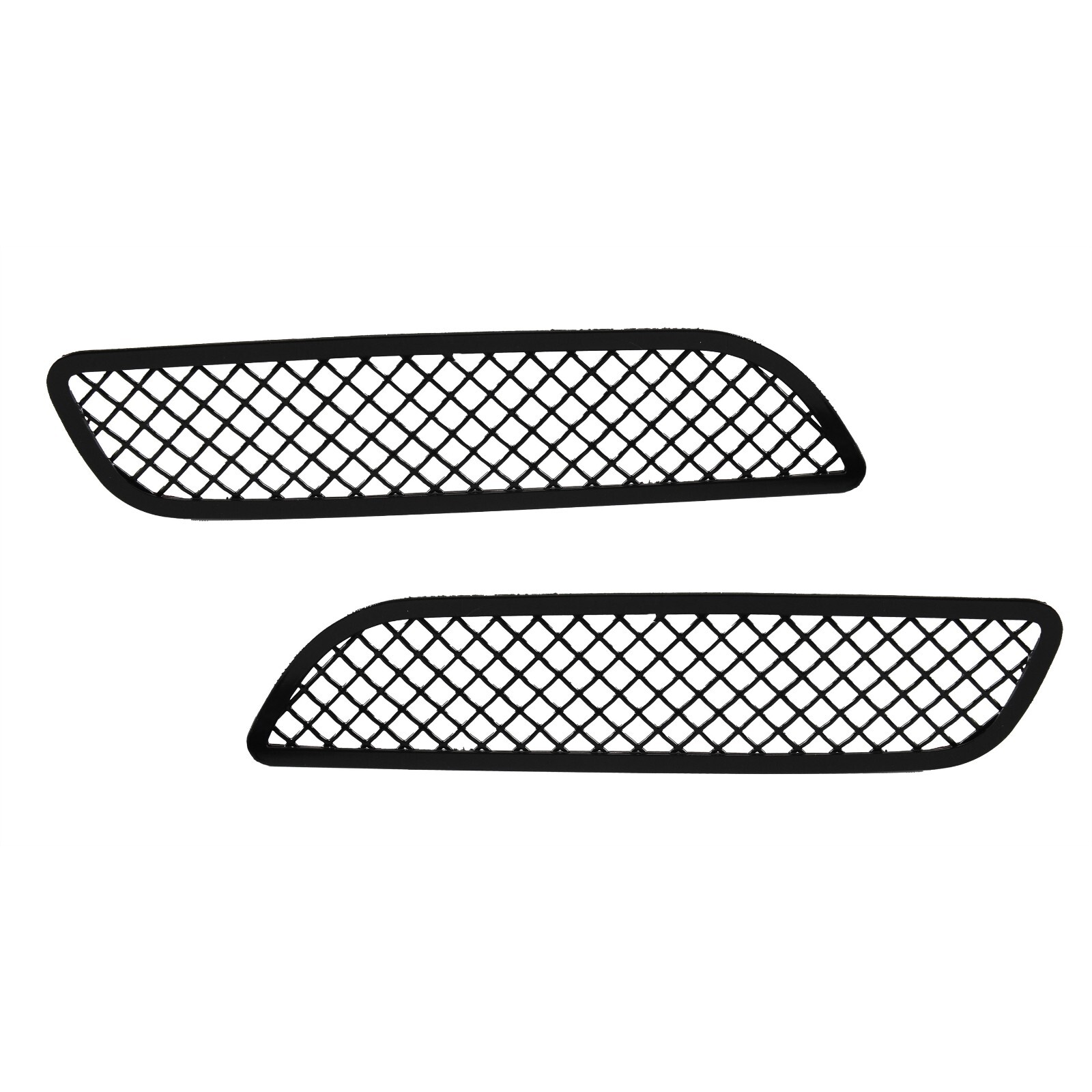 Reverse Light Grilles For 2005-2013 Corvette Powder Coated BLACK DIAMOND MESH