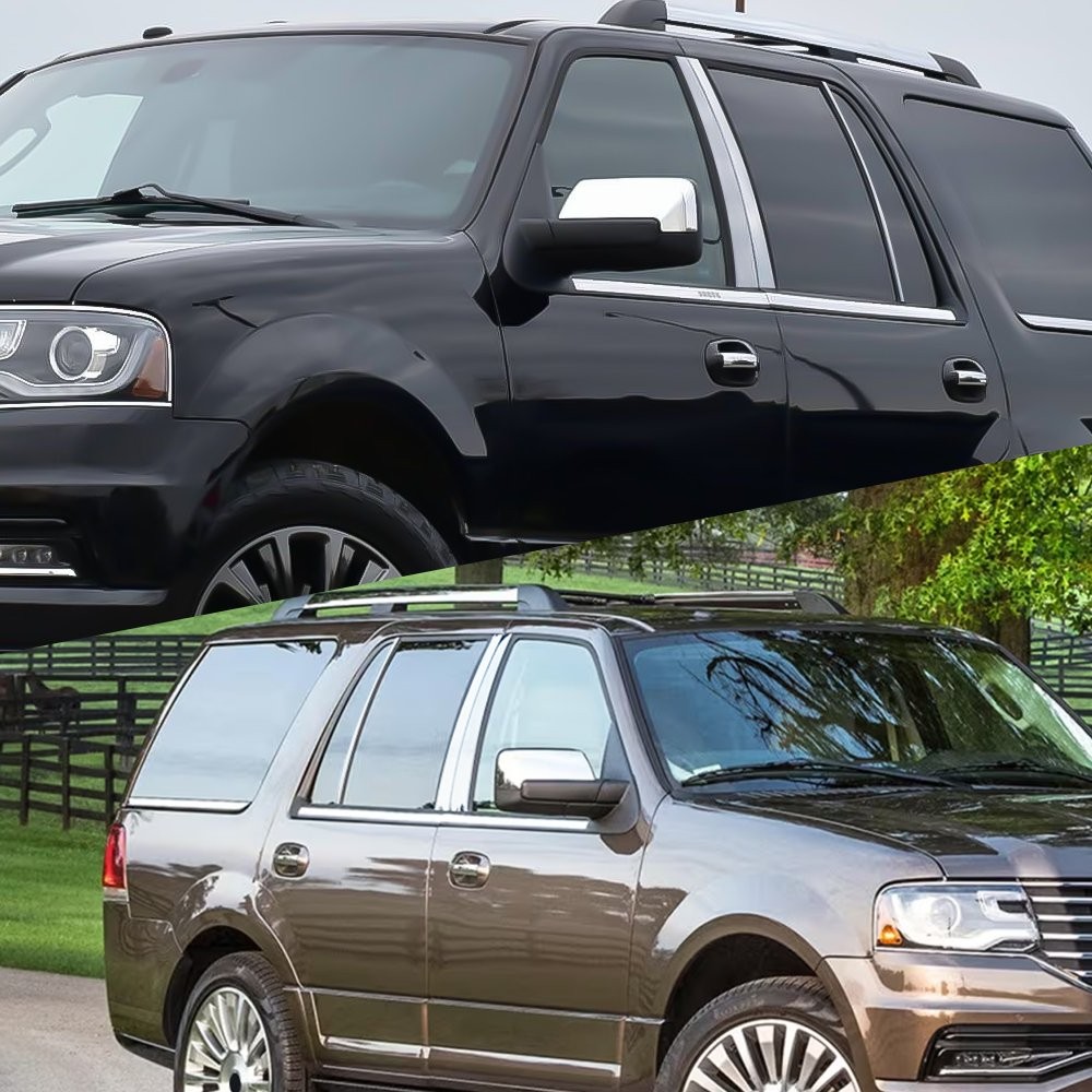 Fit Lincoln Navigator 1997-2017 Stainless Steel Chrome Window Pillar Posts 6-30X