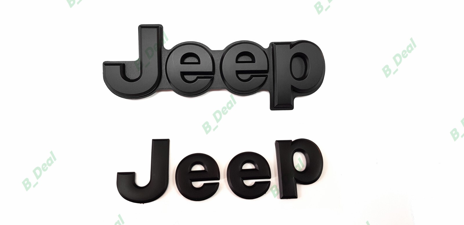 Matte Black Front Rear Jeep Emblems Fit 2014-2021 Grand Cherokee