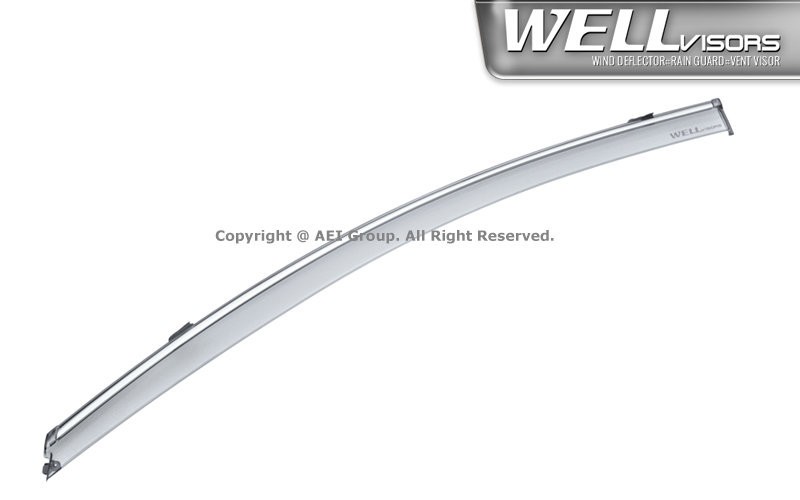 WELLvisors for Chevy Malibu 16-24 Sedan Deflectors Guards Window Visors Chrome