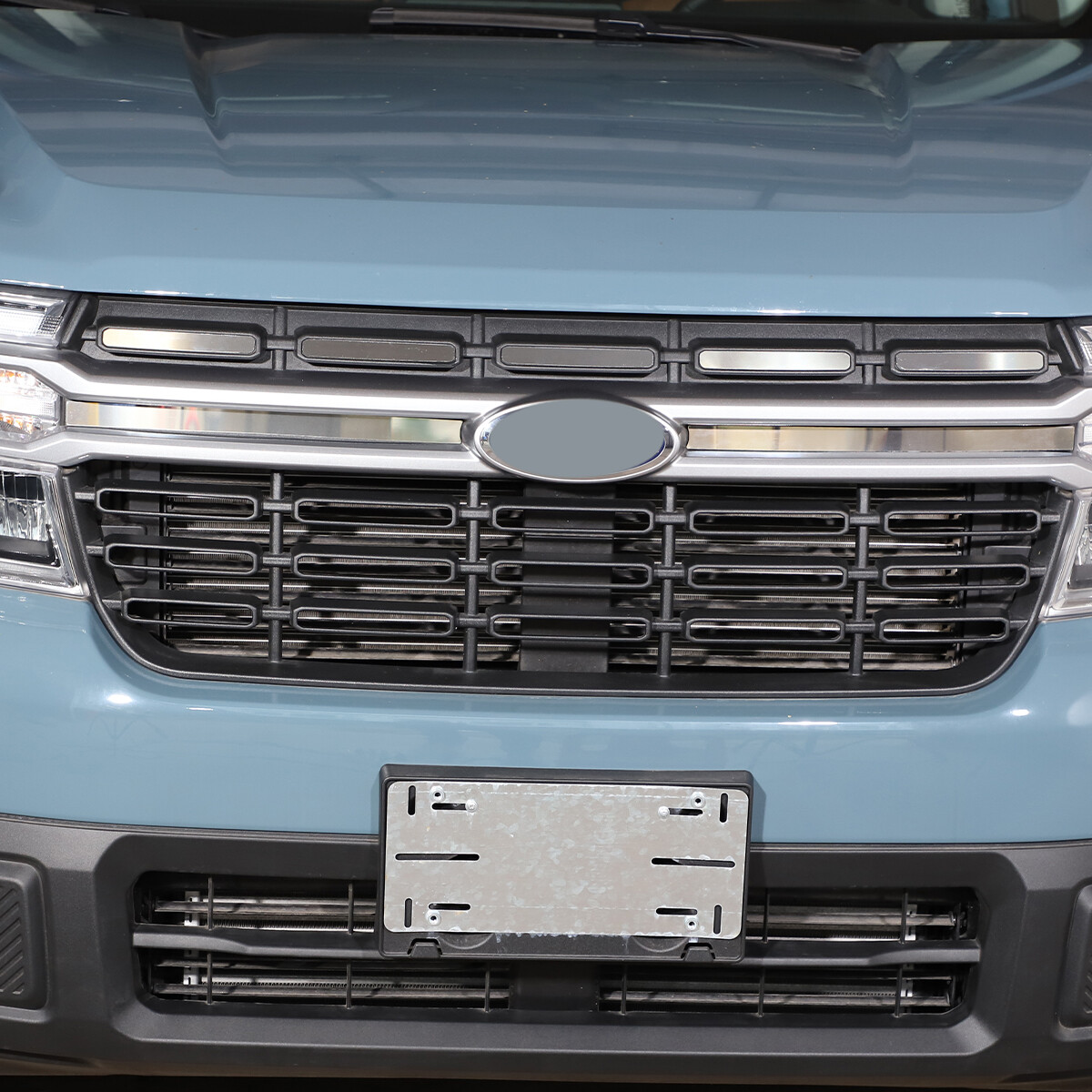7PCS Front Bumper Mesh Grille Decor Sticker Accessories For Ford Maverick 2022+