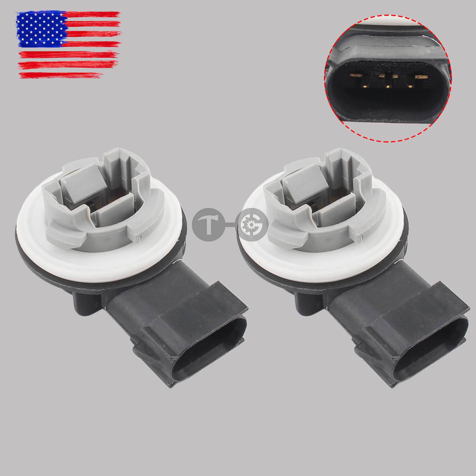2pcs For 2009-2018 DODGE RAM 1500 TAIL LIGHT LAMP BULB SOCKET ONLY 68 22 67 19 A