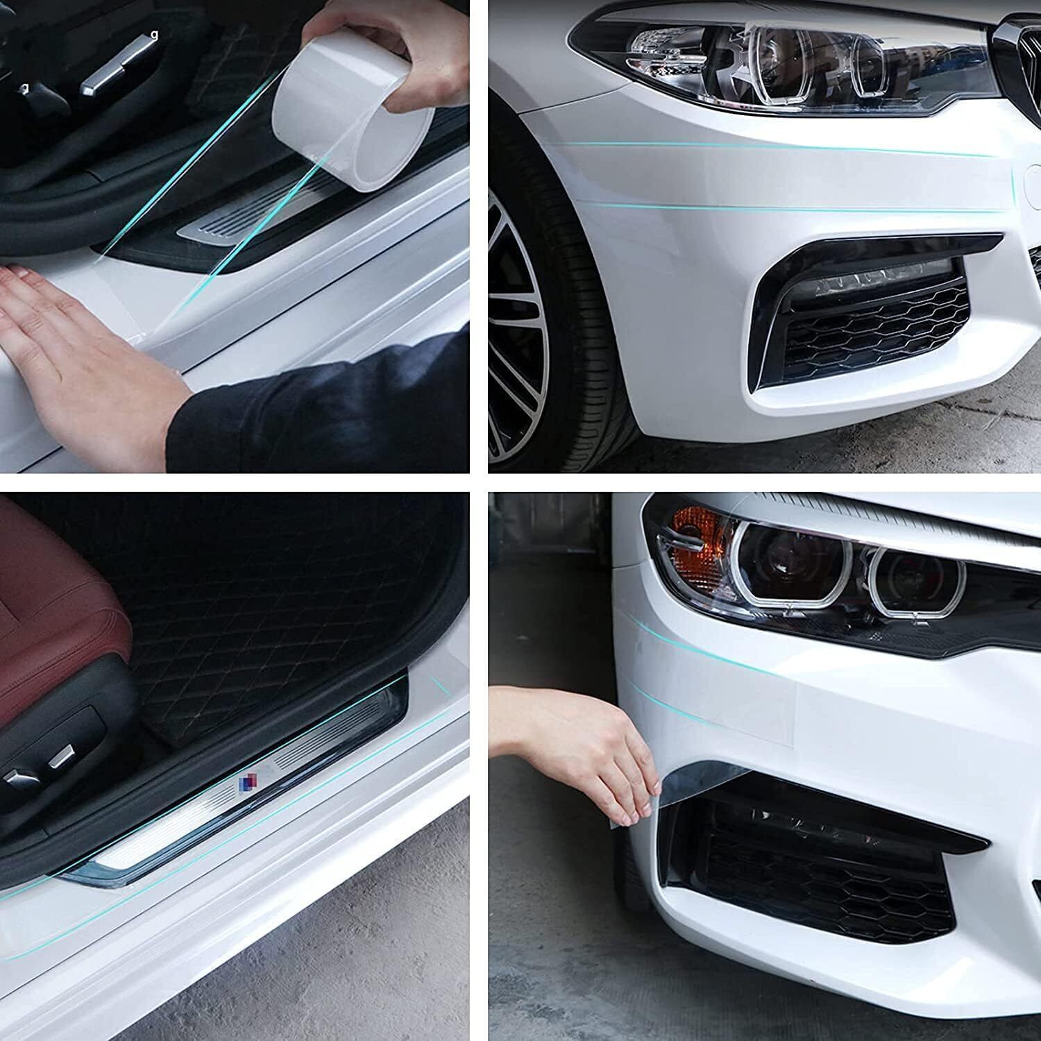 Accessories Transparent Auto Car Door Sill Scuff Cover Plate Sticker For Lincoln