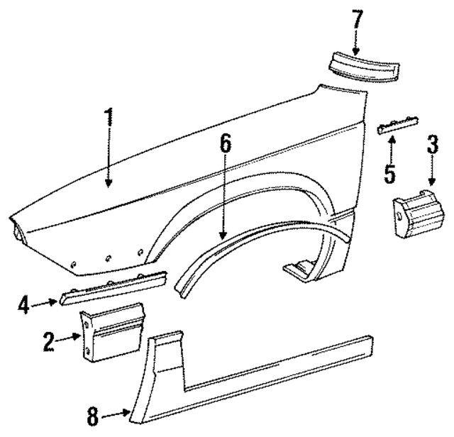 Genuine GM Body Side Molding 12509306