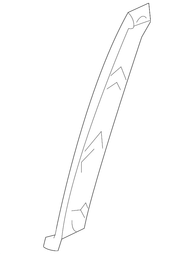 Genuine Nissan Body B-Pillar Molding 78127-EZ04B