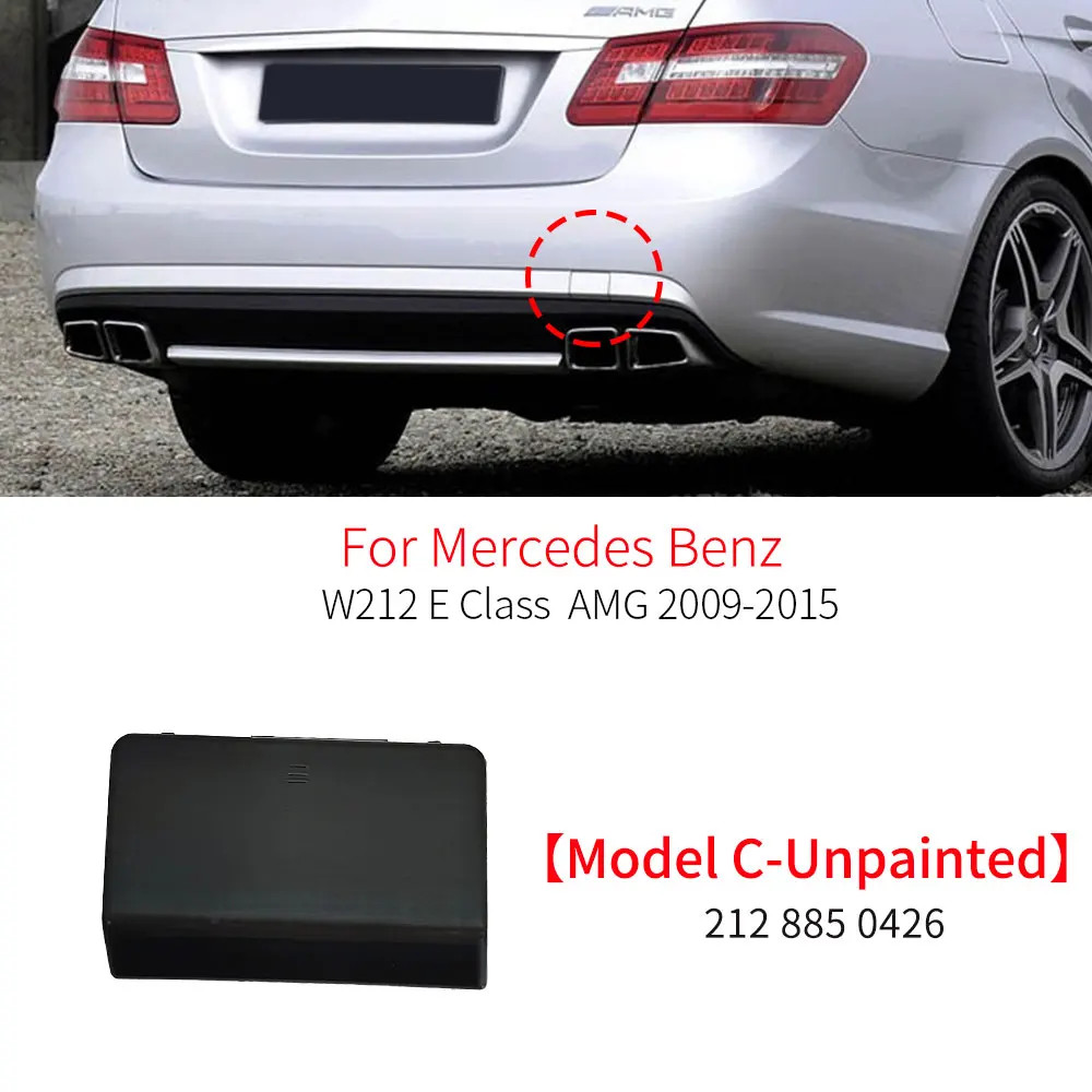 For Benz E Class E200 E230 E250 E260 AMG W212 Car Rear Bumper Tow Hook Cover Cap