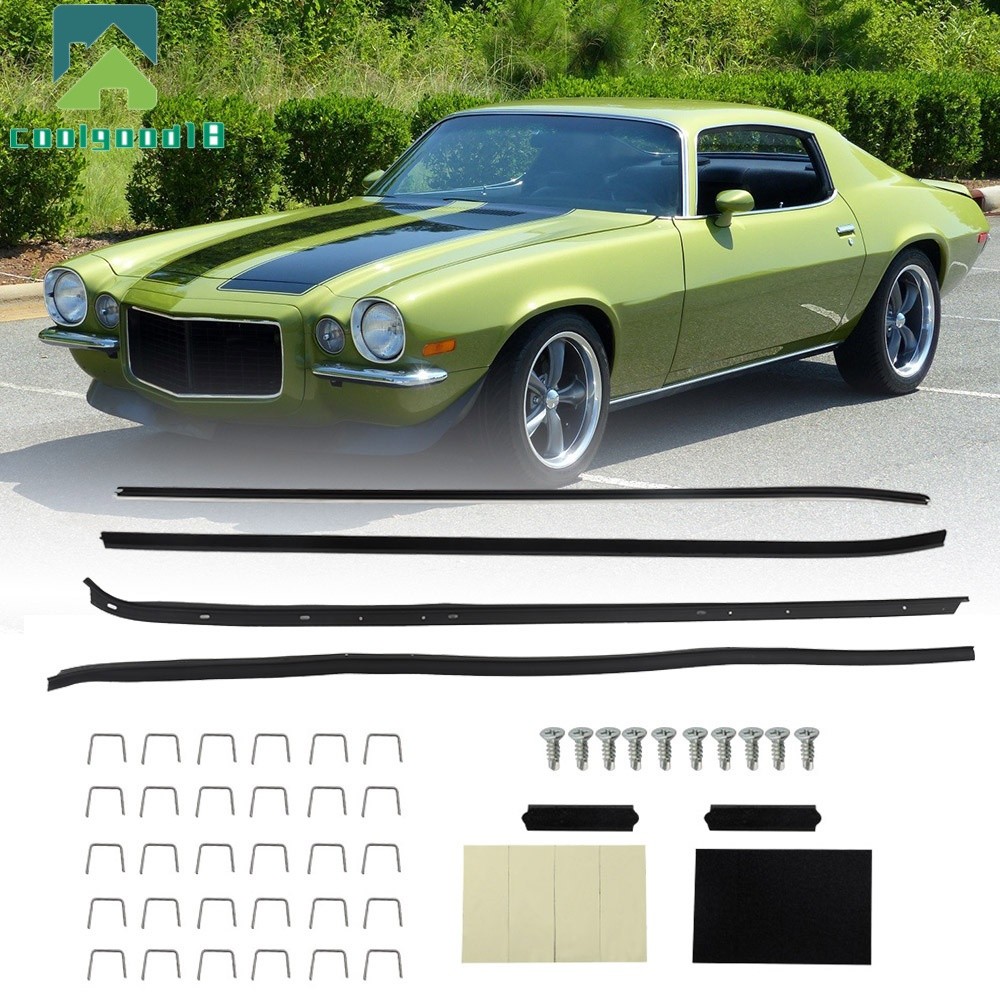Set Of 4 Window Sweeps Felts Kit For Chevy Camaro/Pontiac Firebird 1970-1981