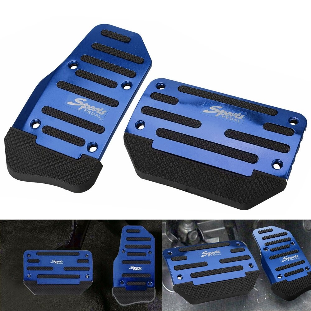 Blue Car Non-Slip Automatic Gas Foot Brake Pedal Pad Cover Accessories Universal