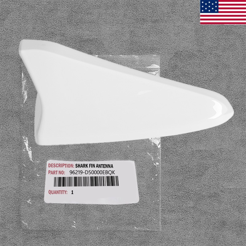For 2011 2012-2016 Kia Forte Ebony Code EB Shark Fin Antenna Aerial Cover White