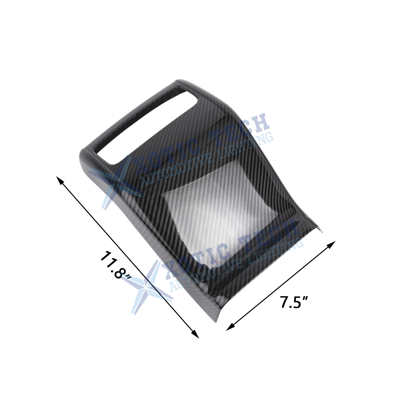 For Honda Accord 18-22 Accessories Carbon Look Rear Armrest Air Vent Cover Trim