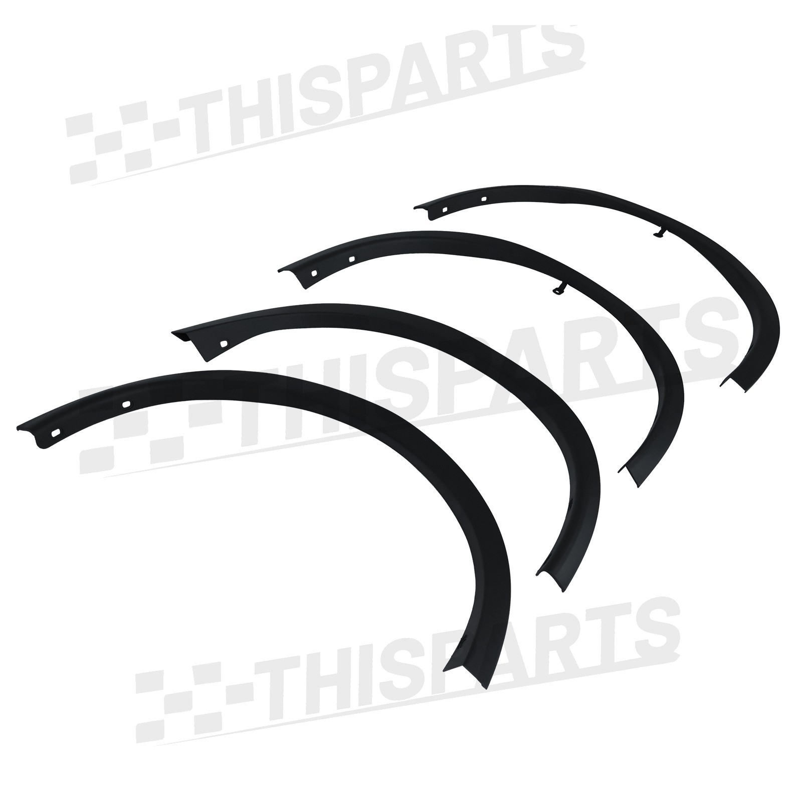 For 2014-2020 Nissan Rogue Black Front Rear Fender Flare Molding Trim Left Right
