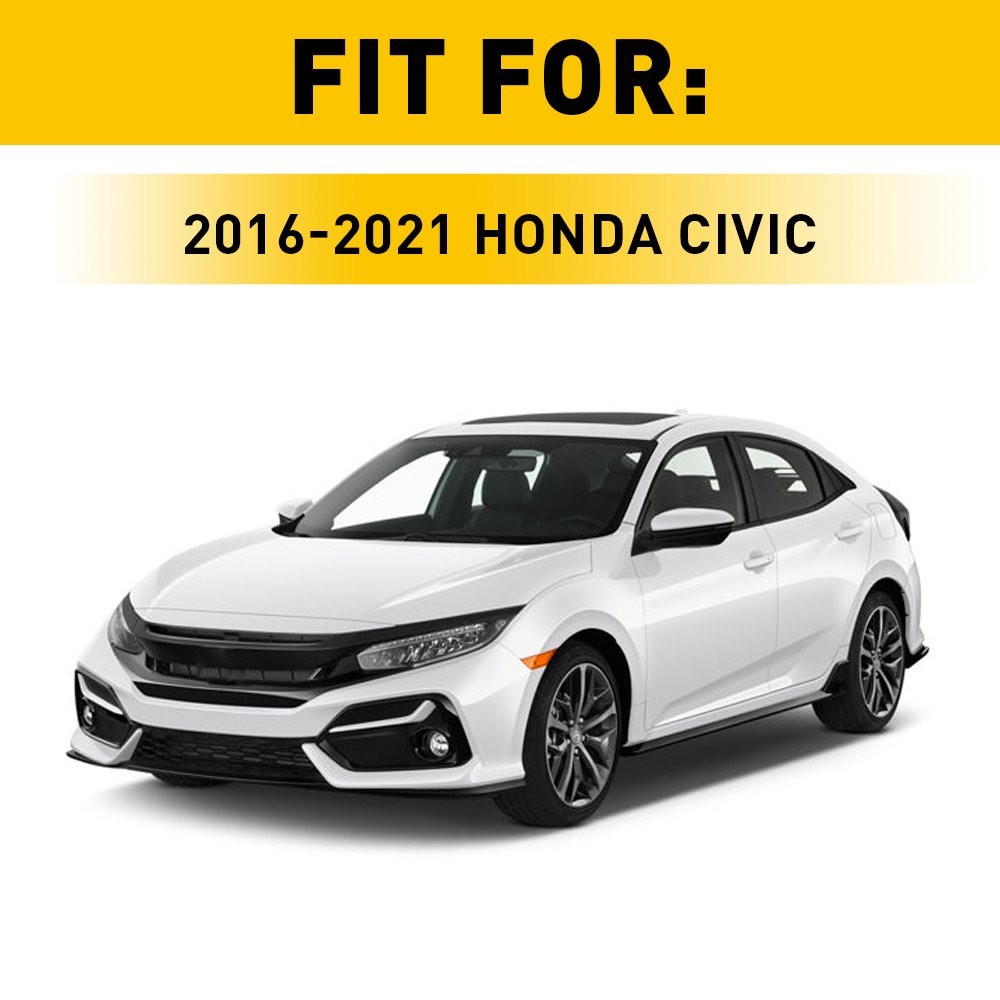 For 2016-2020 Civic 21 Cover Honda Center Carbon Fiber Style Armrest Box Console