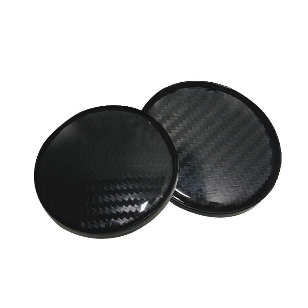 60mm Black Carbon Fiber Car Wheel Center Hub Cap Rim Hub Cover Auto Accessories