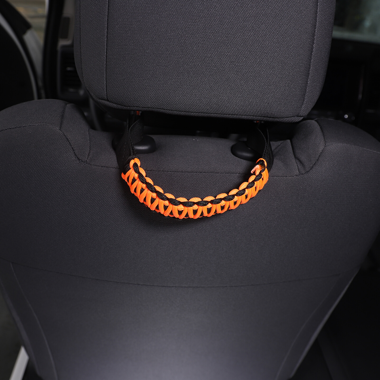 Black&Orange RearSeat Headrest Puller Trim Cord For Nissan Frontier 2022