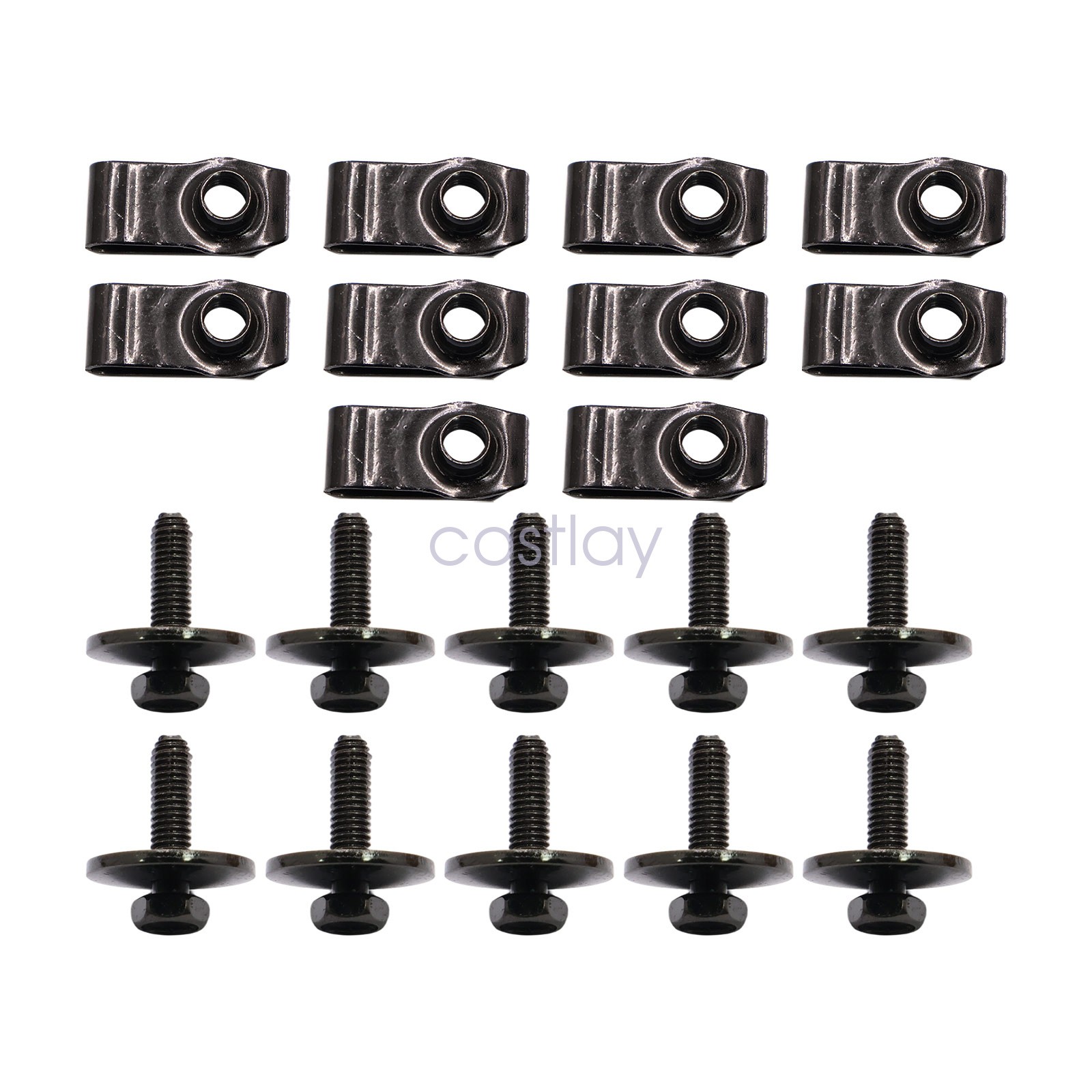 N623343-S2 20X M8 Body Bolts & Extruded U Nuts Kits for GMC Ford Chrysler Jeep