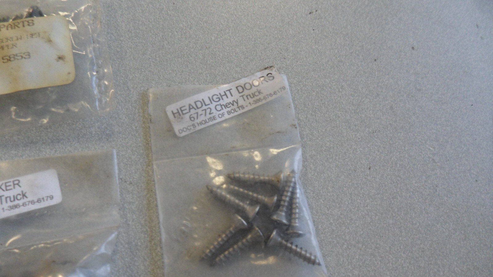 67-72 Chevy GMC Truck Various Exterior Hardware Screws Bolts Door Molding 02BA3