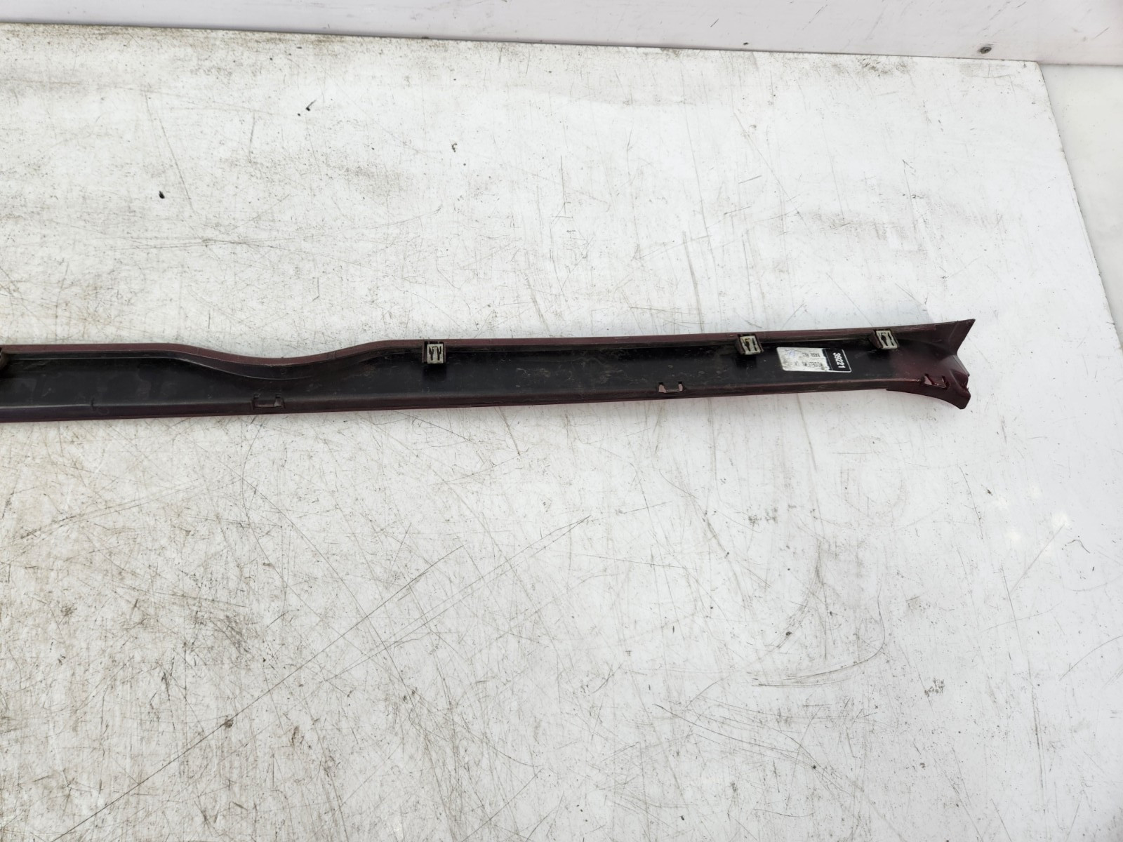✅ 21-25 OEM Tesla Model S Left Driver Side Rocker Panel Scuff Plate Molding Red