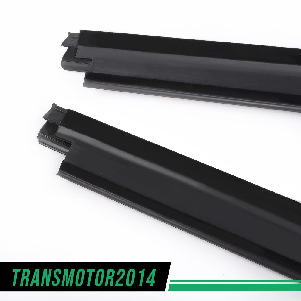 Outer Window Sweep Felt Rear Kit Set of 2 Fit For Chevy GMC Cadillac Truck Black