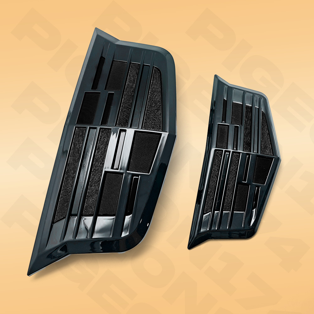 2 Black Front Grill Trunk Emblem Badge for Cadillac CT6 XT5 ATS XTS Accessories