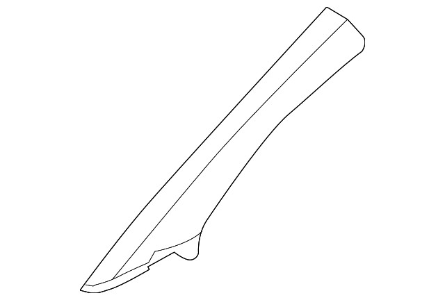 Genuine Volkswagen Body C-Pillar Trim Panel 5C5-867-287-D-PX7