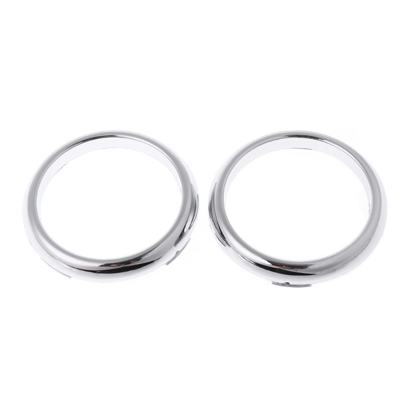 1 Pair ABS Chrome Front Fog Light Lamp Cover Trim