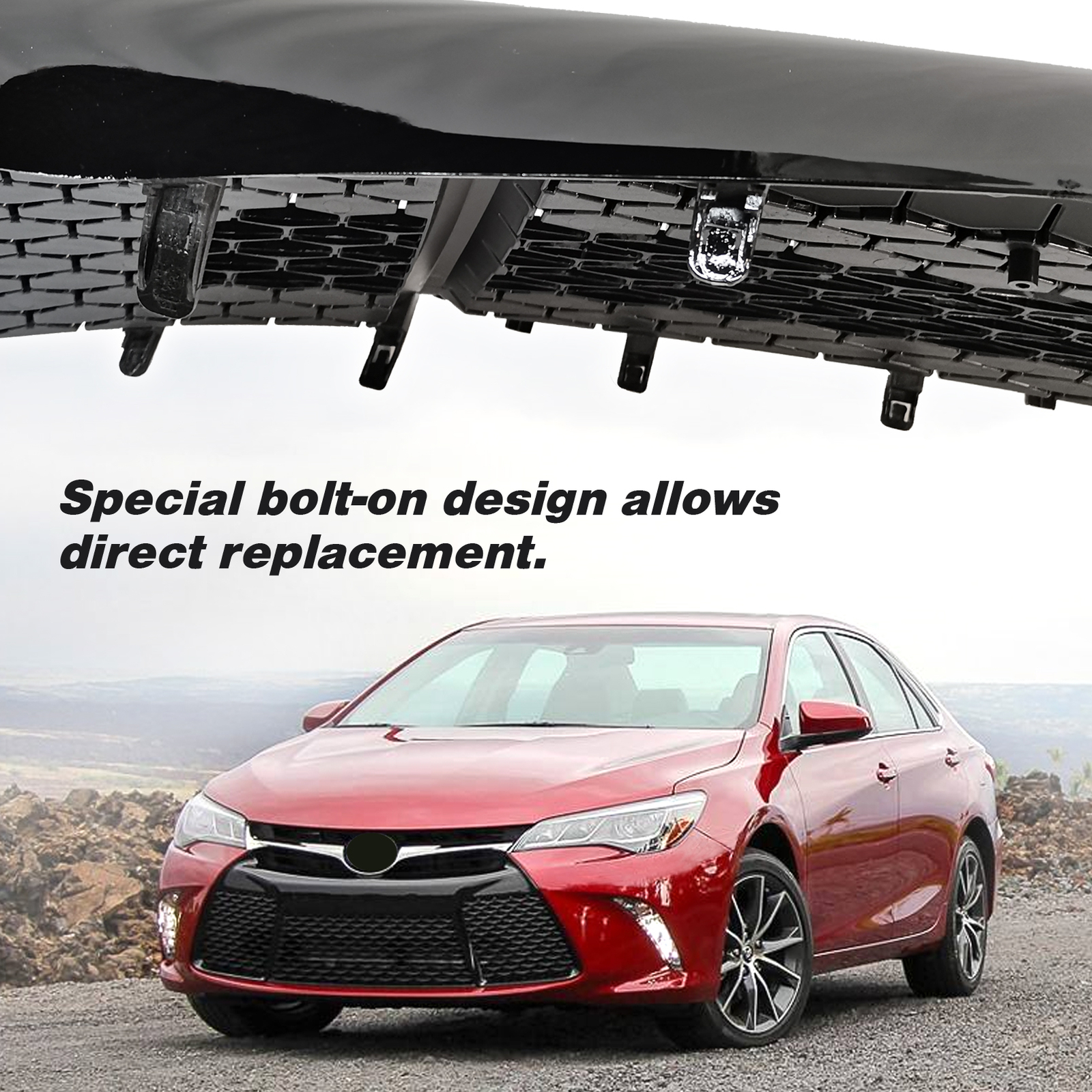For 2015 2016 2017 Toyota Camry SE XSE Grill Sport Front Bumper Lower Grille