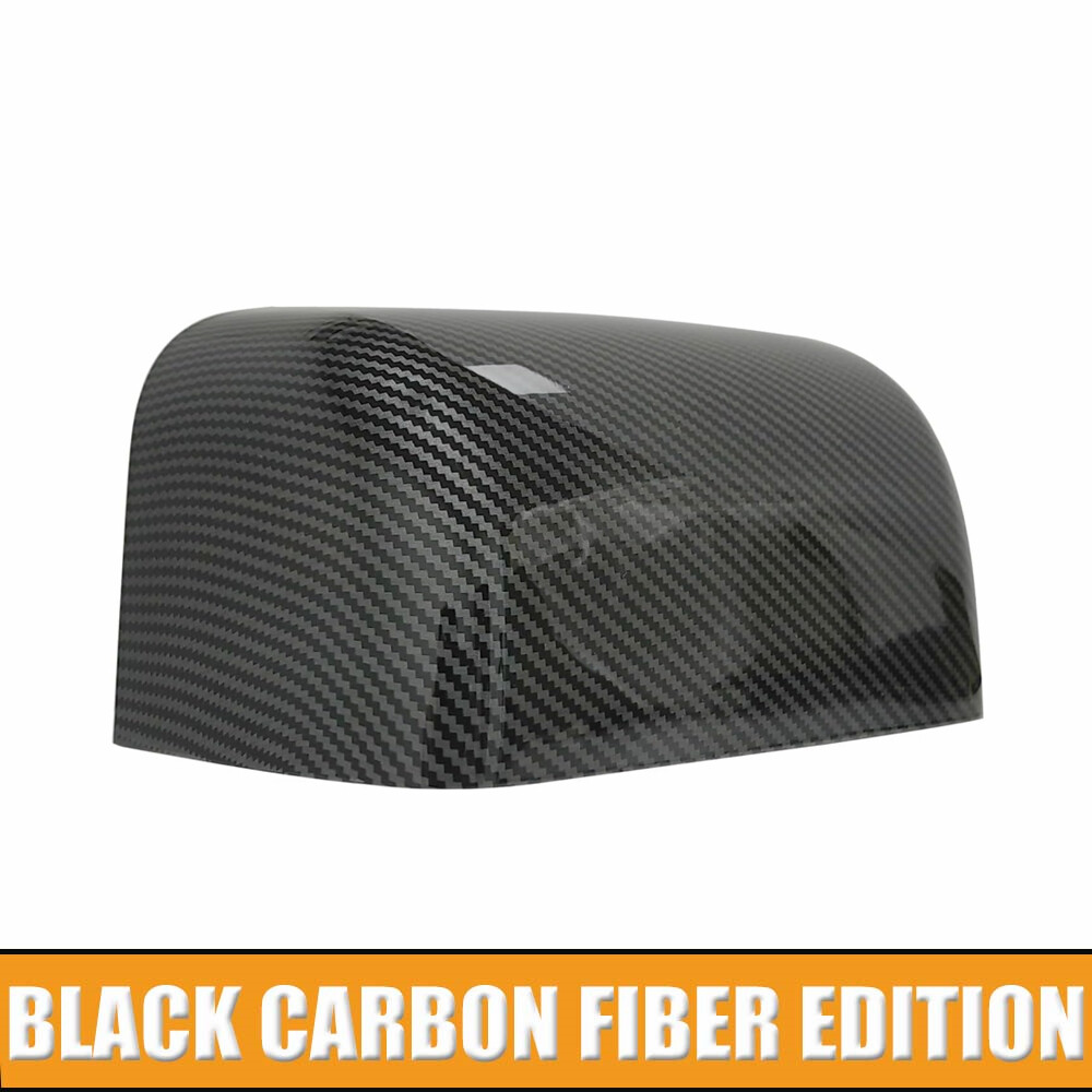 Carbon Top Half Towing RearView Mirror Cover Cap For Ford F250/350/450/550 08-16