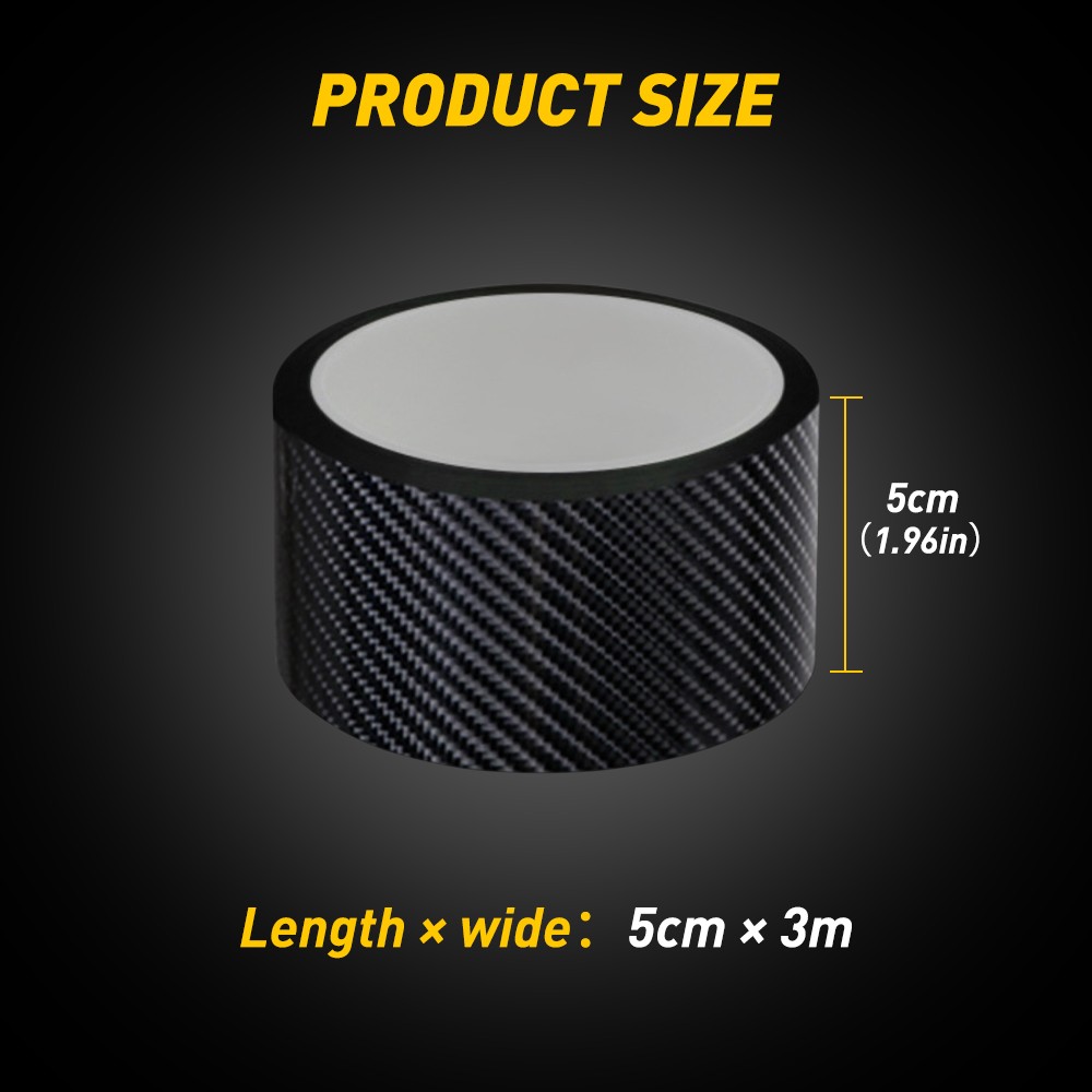 10FT Anti-Scratch Adhesive Strip Door Edge Guard Protector Strip Carbon Fiber
