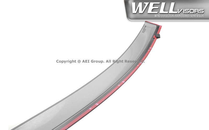 WELLvisors for Chevy Malibu 16-24 Sedan Deflectors Guards Window Visors Chrome