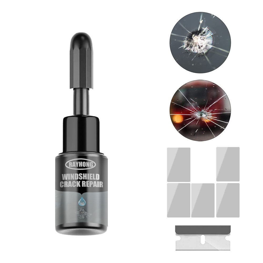 Car Cracked Glass Repair Kit Liquid Front Window Repairing Windshield Fluid Tool