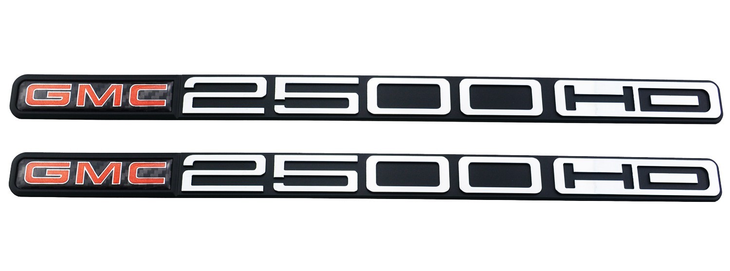 2Pc Exterior Door Emblem Badge Fit for 01-07 2500HD Truck 15114056 Self Adhesive