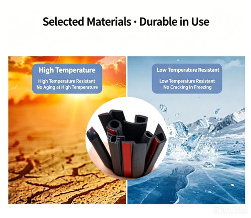 For BMW 2-Series 2016-17 Door Surround Rubber Liner Weather Barrier Wind Elimina