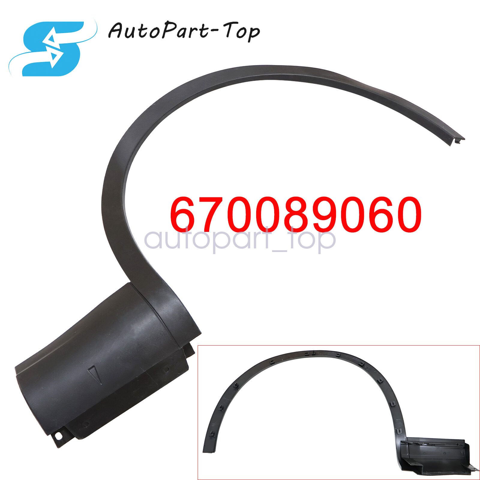 Front Right Wheel Arch Fender Molding Flare Trim Fit Maserati Levante M161 17-20