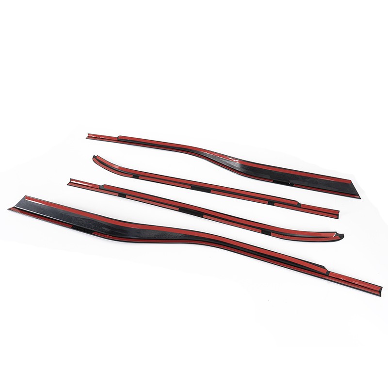 4PCS L+R Black Window Molding Bottom Sill Trim Strip For 2015-2020 Ford F150US