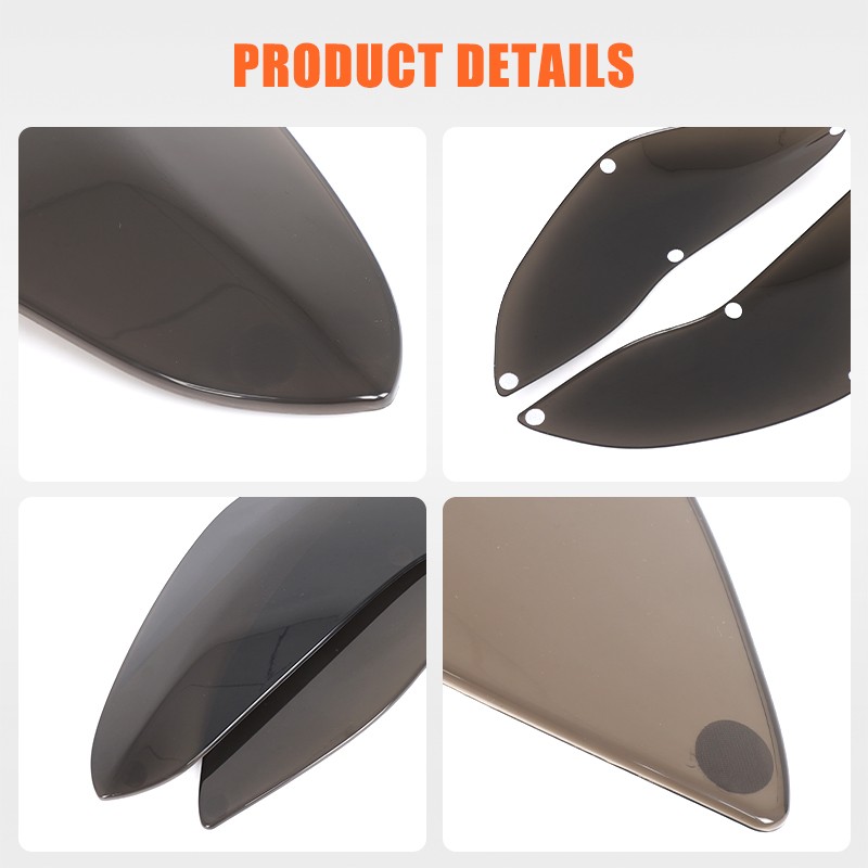 Transparent Gray Smoked Front Headlight Trim Cover For Tesla Model 3/Y 17-22 US