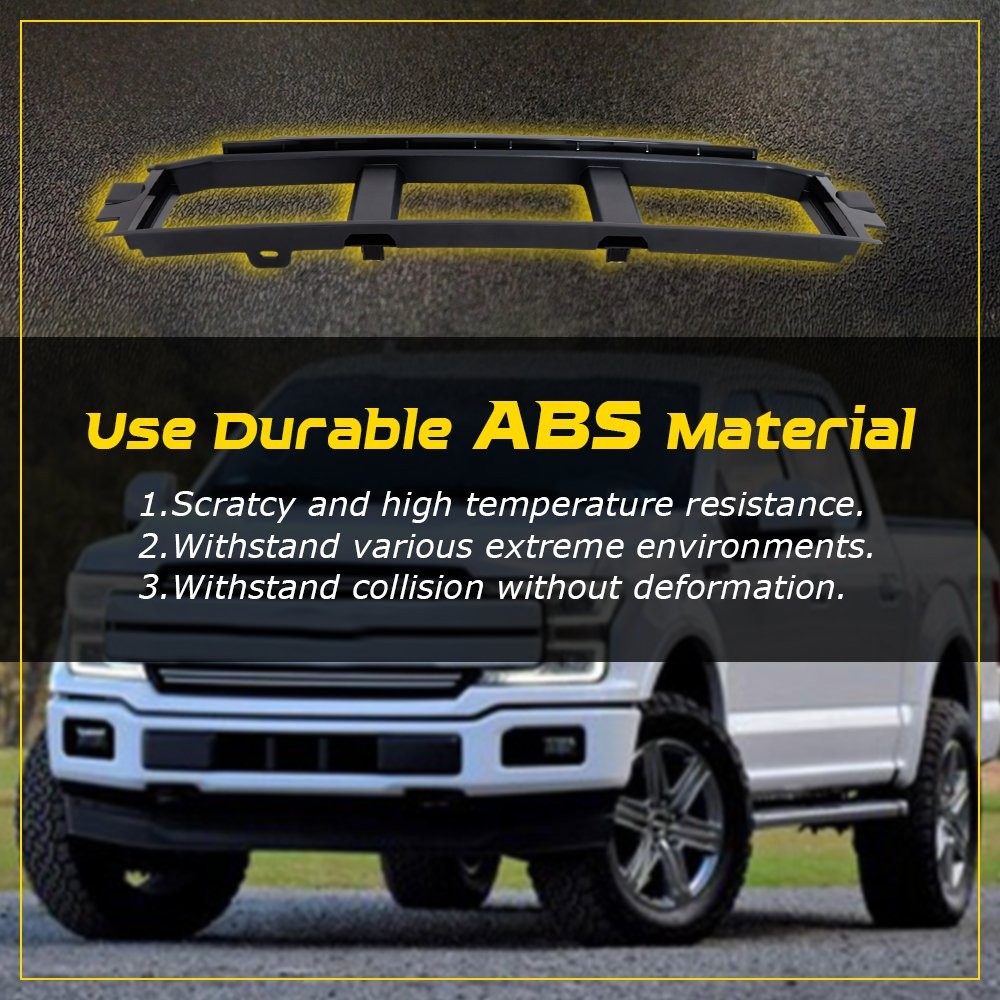 Front Bumper Lower Grille Panel & Corner Panel Cover For 2021-2023 Ford F150 B