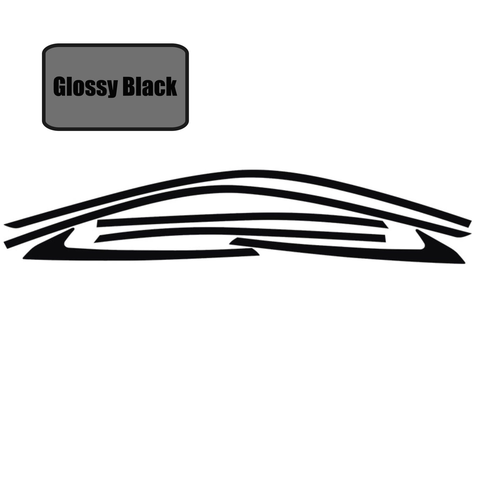 6x Chrome Delete Blackout Window Trims For Honda Civic Sedan 21-22- Glossy Black