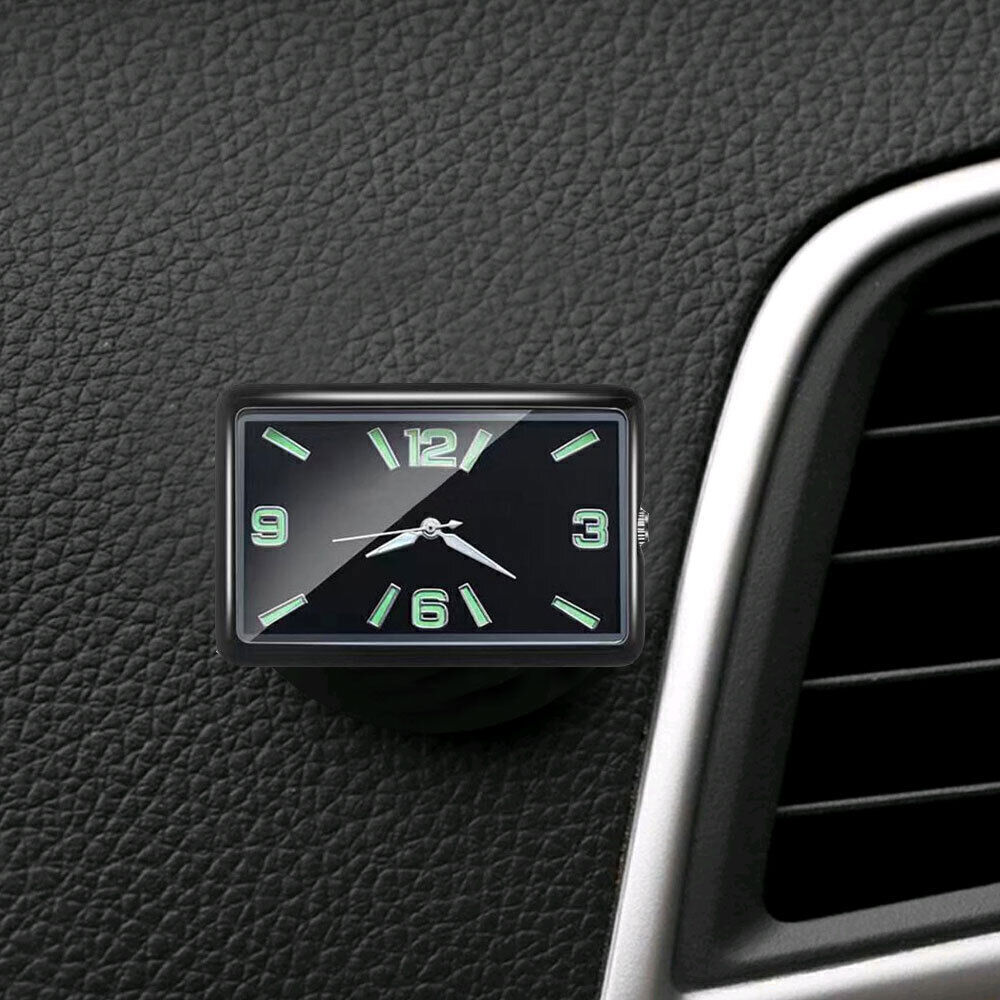 Luminous Digital Clock Vehicle Car Interior Dashboard Air Outlet Stick-On Mount