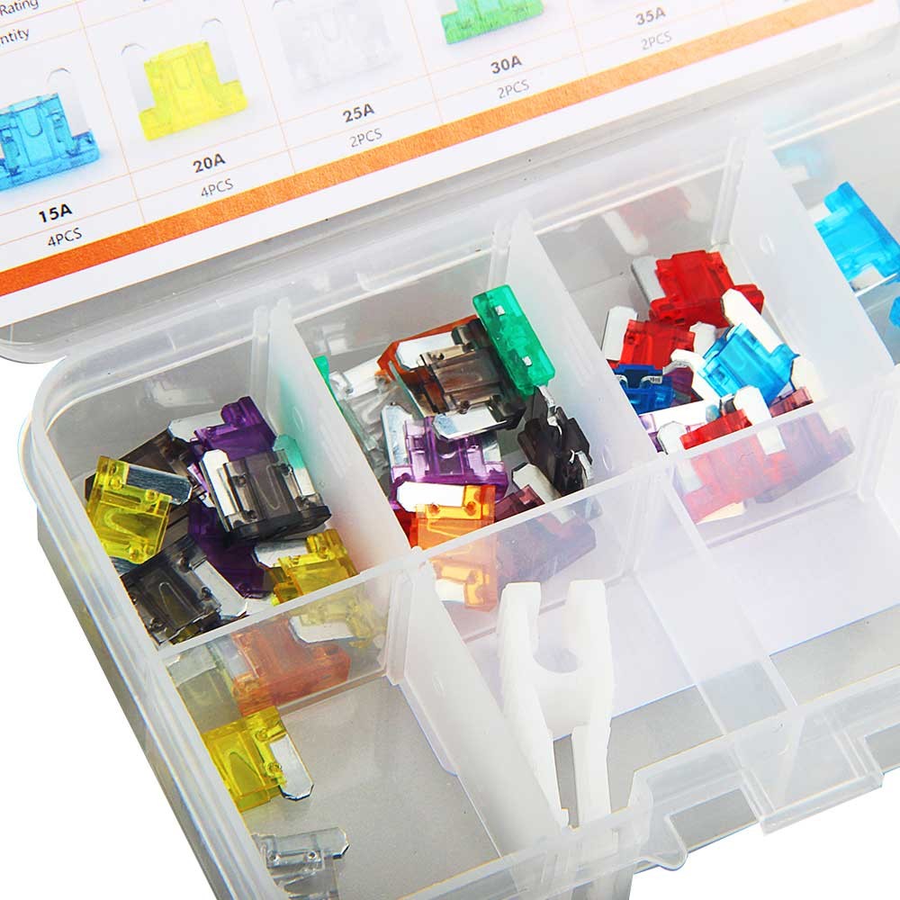 30 Pcs Car Fuse Kit Micro Size Blade Fuses 2A–40A for Car Truck Motorcycle