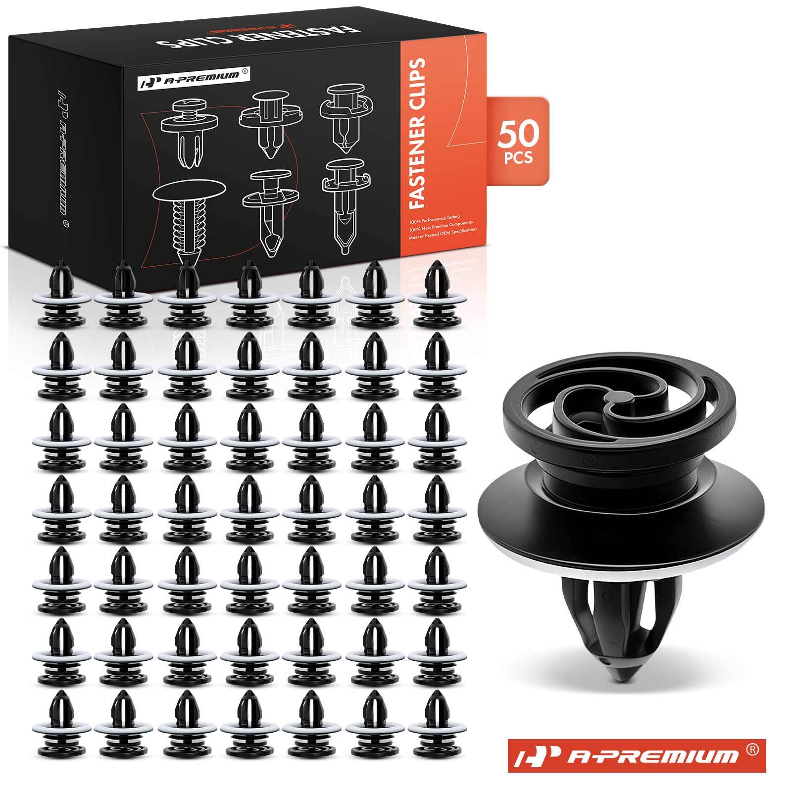 A-Premium 50x 11mm Nylon Interior Trim Panel Fasteners Retainer Clip for Audi A4