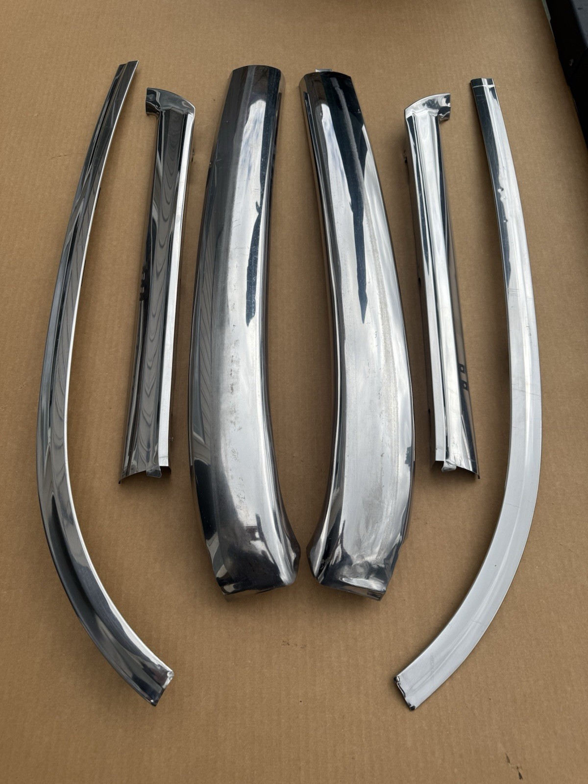 1967 1968 Ford Galaxie Convertible Windshield Trim Molding Mercury Pillar Set
