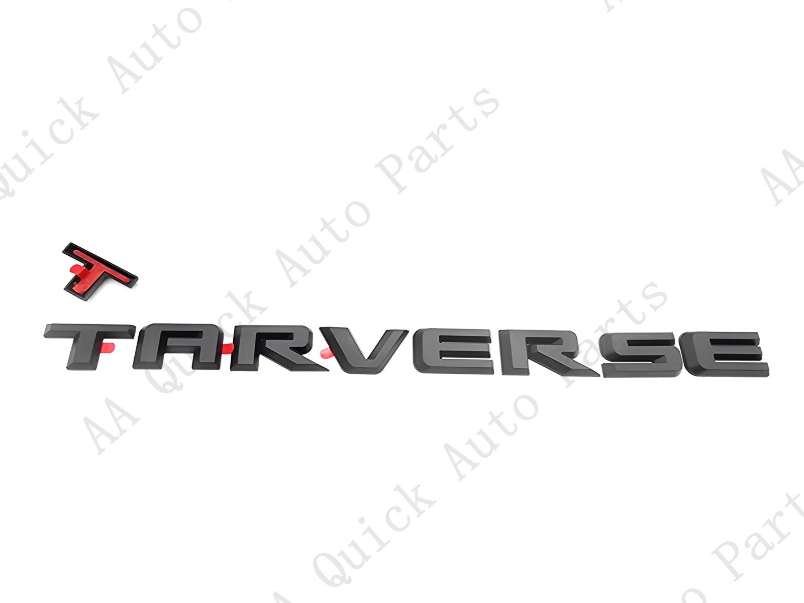 Overlay 3PCS Matte Black Doors Rear Traverse Emblems Letters 2024+ Traverse