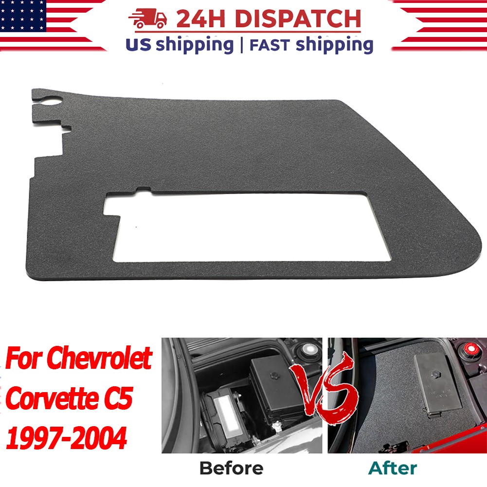 For Corvette C5 Chevrolet Corvette 1997-2004 Battery Den Cover Plate Black USA