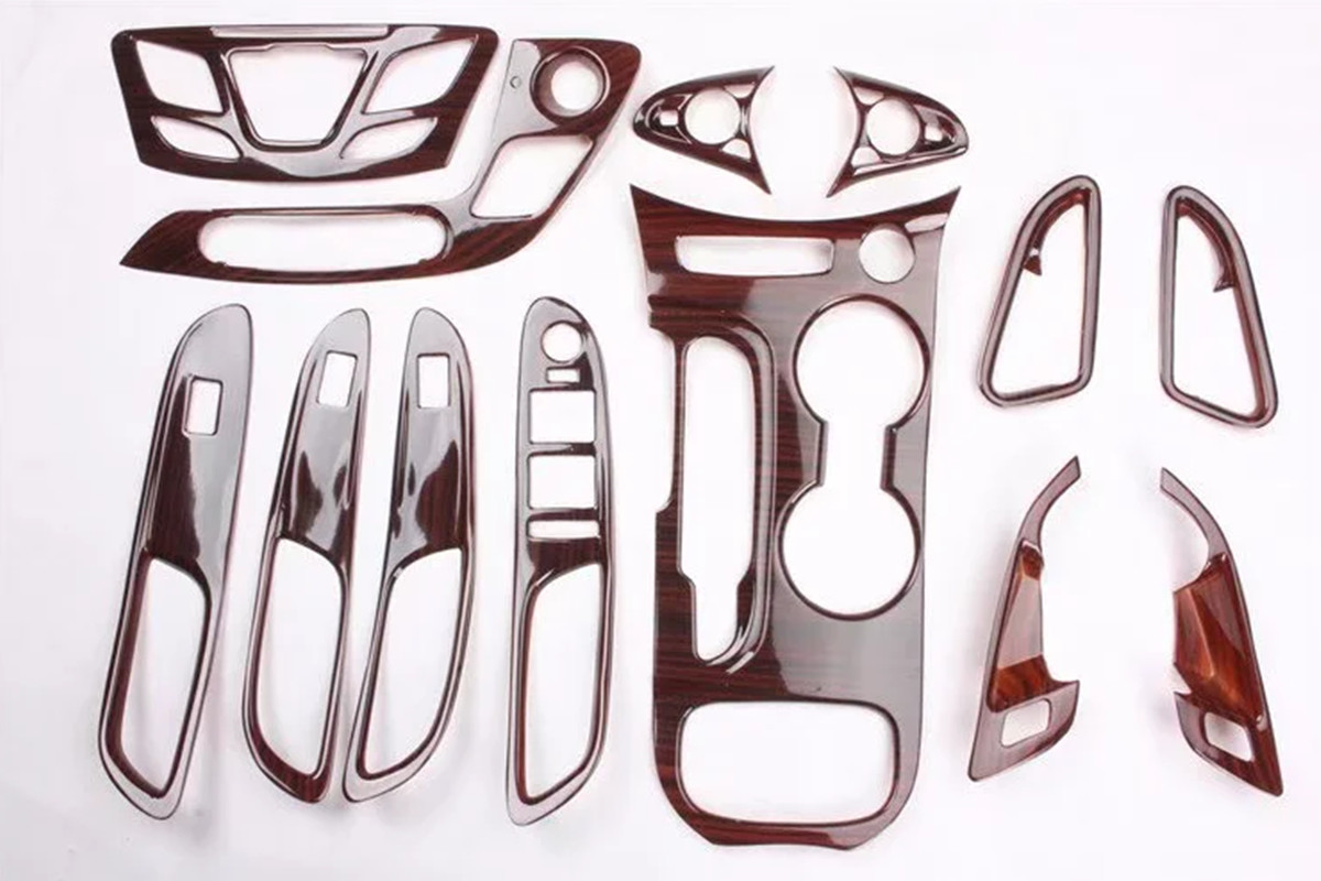 13PCS Peach wood grain Interior Kit Cover Trim For Buick Envision 2014-2018