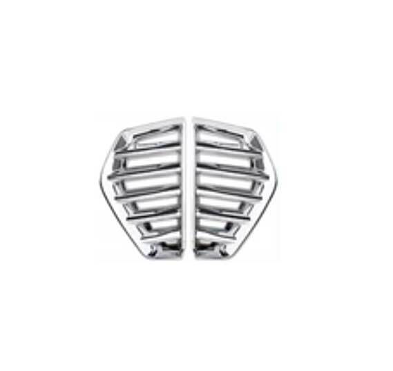 For Cadillac XT4 2019-2024 Chrome Front ABS Bumper Fog Light Lamp Cover Trim 2X