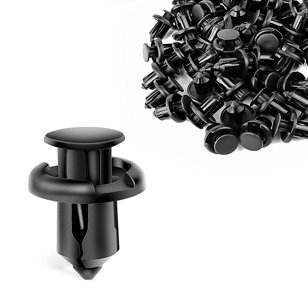 200 Pcs Push Rivets Retainer Fasteners for Honda Bumper Hood Fender Clips 10mm