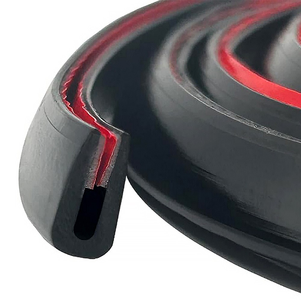 U-Shaped For Most Vehicles 10Feet Door Edge Guard Edge Strip Rubber Sealing Trim