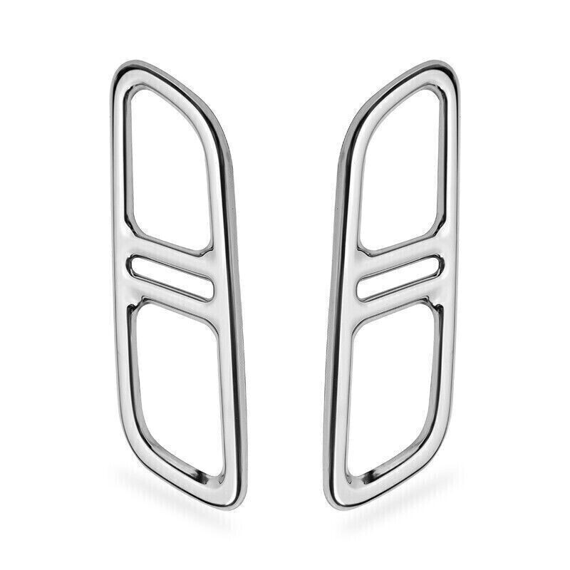 For Cadillac CT5 20-24 Chrome Steel Rear Tail Exhaust Muffler Tip Pipe Steel 2X